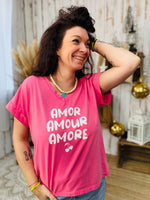 T shirt Amour Rosa